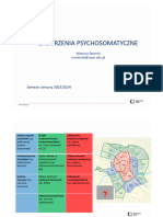 Wykład Zaburzenia Psychosomatyczne Zima 2023 - 2024