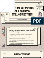 Group 6 Essential Components of A Business Intelligence System
