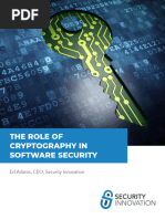 Role of Cryptography in Software Security