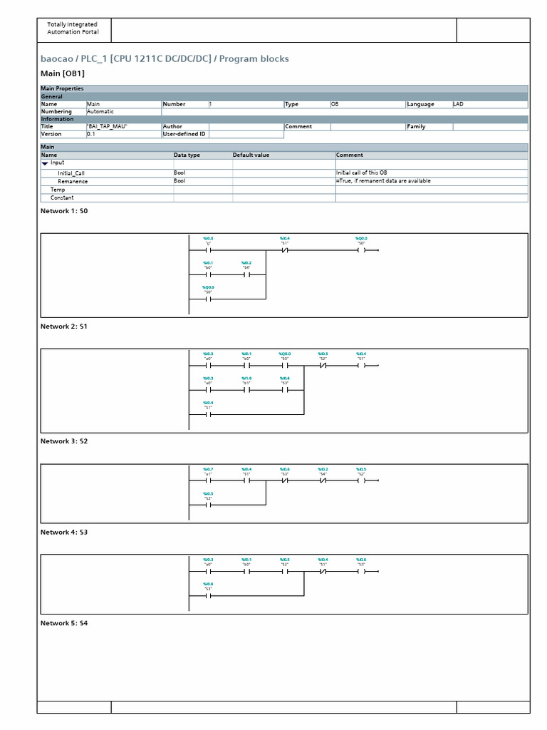 PLC Program Blocks Overview | PDF | Computer Programming | Computing