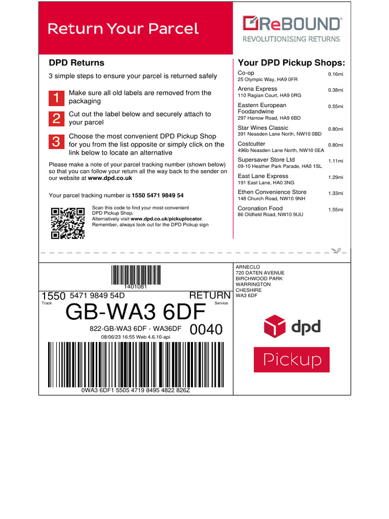 DPD Returns: Easy 3-Step Guide | PDF