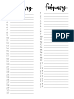 2024 Perpetual List Calendar
