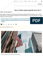 Wall Street Abre Mixto y El Dow Jones Pierde Un, % Este de Abril