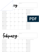 2024 9x11 Grid Calendar