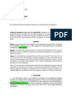 Derecho de Peticion Por Prescripcion de Predial