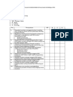 Pertanyaan Kuesioner Evaluasi Kinerja PPS