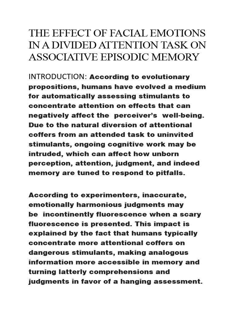 Divided Attention- Cognitive Skill