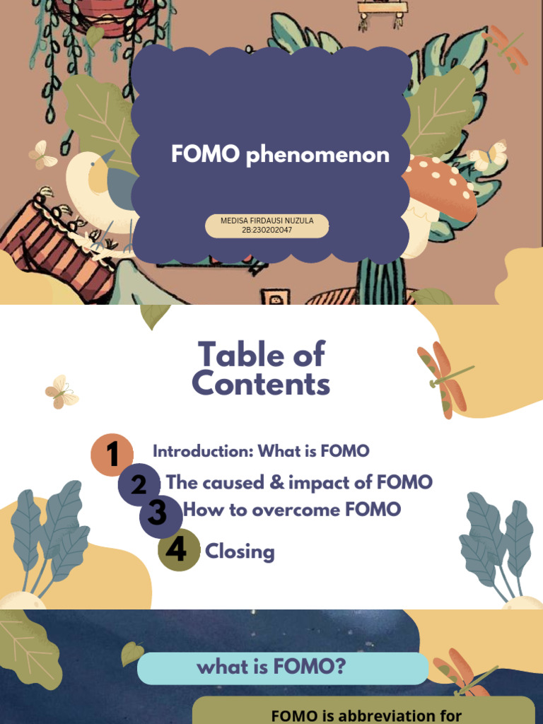 Understanding and Overcoming FOMO | PDF