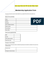 Wild Apricot Membership Application Form Template