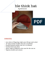 Double Thick Hat: Materials