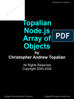 Topalian Node - Js Array of Objects by Christopher Topalian