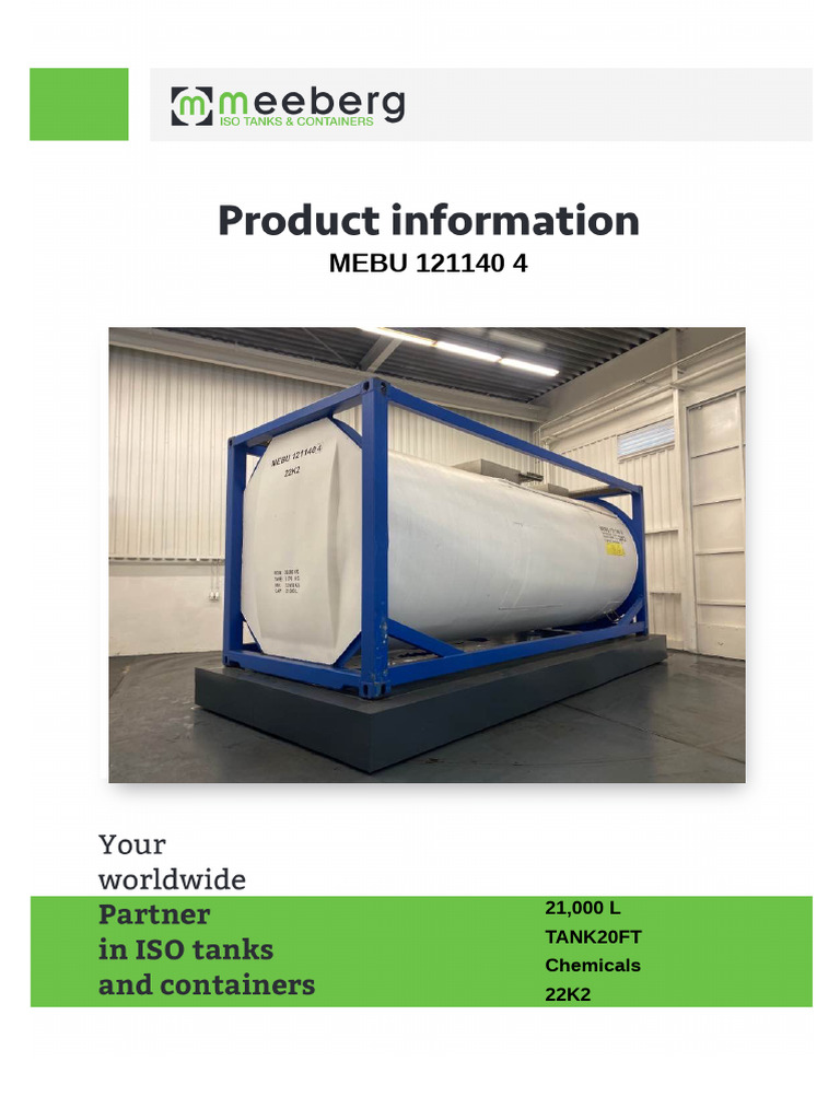 20ft Chemical Tank Specifications | PDF
