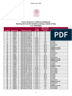 BS Artificial Intelligence Graduatoria Web non-EU 2023-2024 06-07-2023