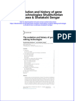 The Evolution and History of Gene Editing Technologies Shubhchintan Randhawa Shatakshi Sengar Full Download Chapter