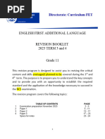 EFAL Grade 11 Revision Term 3 and 4