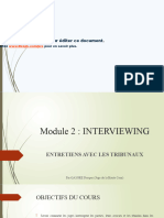 Module 2 - Court Interviews FR