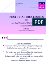 Post Trial Procedures Feb & March 2023