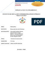 Sesiòn de Aprendizaje de Matematica - Forma Conservación.