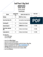 Admission Notice