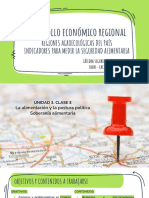 Desarrollo Económico Regional: Regiones Agroecológicas Del País Indicadores para Medir La Seguridad Alimentaria