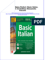 Practice Makes Perfect Basic Italian Premium 3Rd Edition Alessandra Visconti download pdf chapter