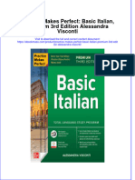 Practice Makes Perfect Basic Italian Premium 3Rd Edition Alessandra Visconti Download PDF Chapter