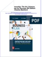 Entrepreneurship The Art Science and Process For Success 4Th Edition Charles Bamford Full Chapter