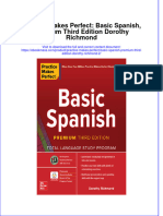 Practice Makes Perfect Basic Spanish Premium Third Edition Dorothy Richmond 2 download pdf chapter