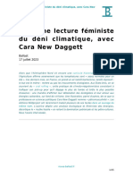 Pour Une Lecture Féministe Du Déni Climatique Avec Cara New Dagett PDF