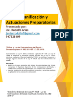 1 PLANEAMIENTO ESTRATEGICO Y ACTOS PREPARATORIOS