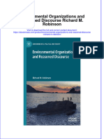 Environmental Organizations And Reasoned Discourse Richard M Robinson full chapter