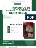 Instrumentos de Resina y Sistema de Matrices