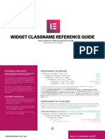 Elementor Widgets Classname Reference1.0