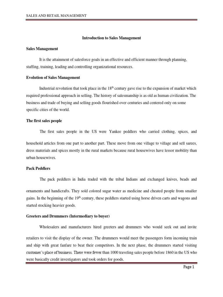 Overview of Sales Management Strategies | PDF | Sales | Recruitment