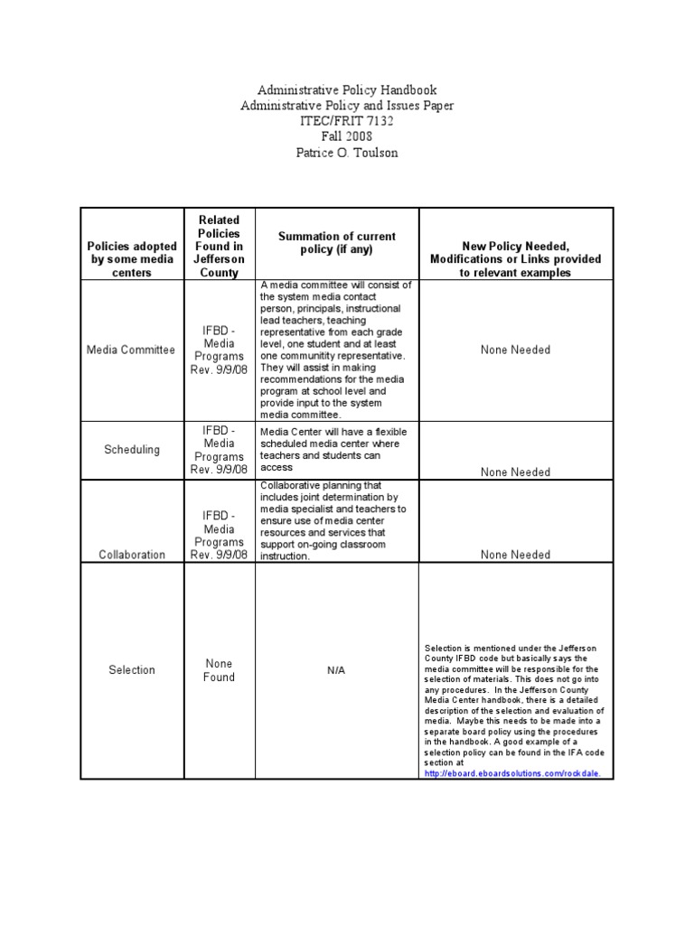 Administrative Policy Handbook | PDF | Internet | Computer Network