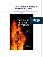 The Fiery Test Of Critique A Reading Of Kants Dialectic Ian Proops full download chapter