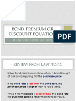 Lesson 8 Premium or Discount Equation