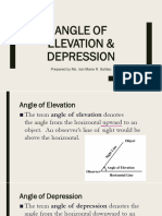 Angle of Elev and Depression