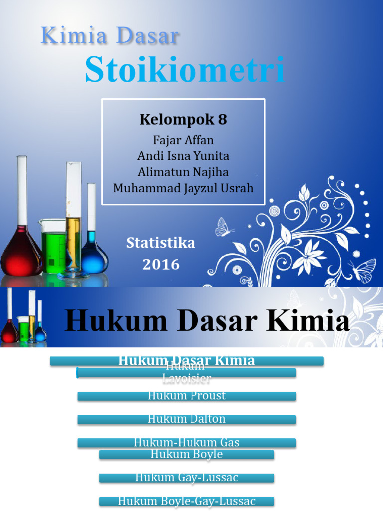 Hukum Dasar Kimia dan Stoikiometri | PDF | Sains & Matematika ...