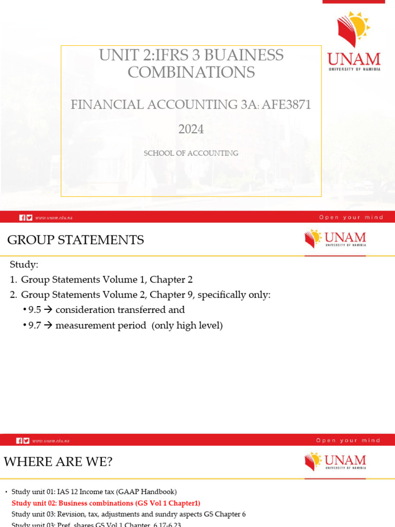 Business Combinations Ifrs 3 Pdf Goodwill Accounting