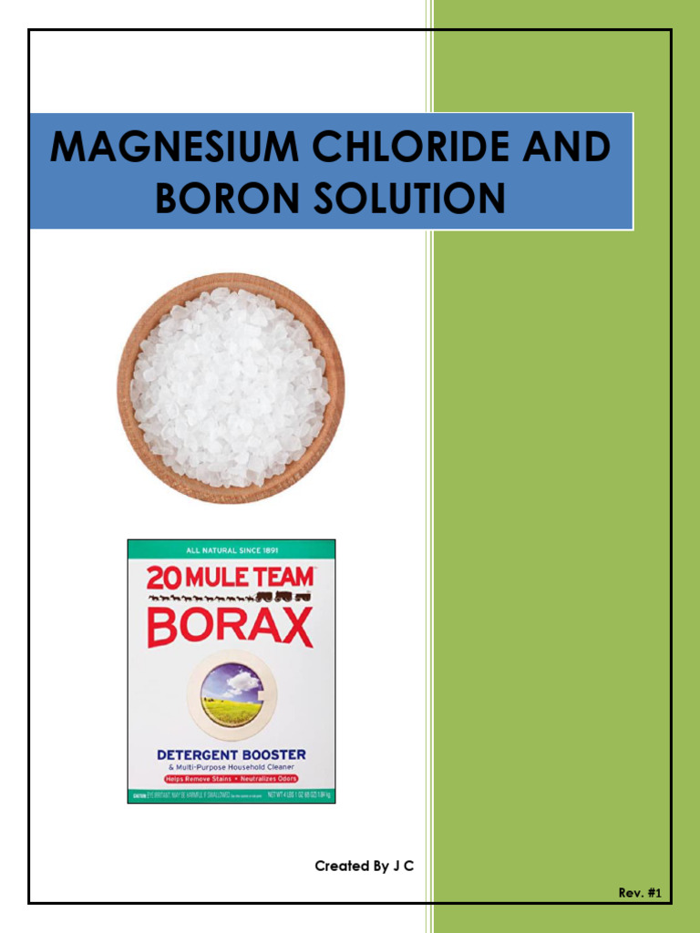 How To Make Magnesium Chloride and Boron Solution Rev. 1 Download
