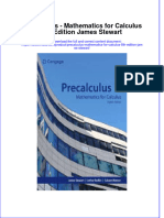 Precalculus Mathematics For Calculus 8Th Edition James Stewart Download PDF Chapter