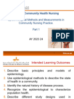 Epidemiological Methods - Part 1