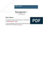 Burgeon: Word of The Day