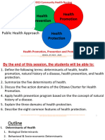 Week 2 - Health Promotion & Protection