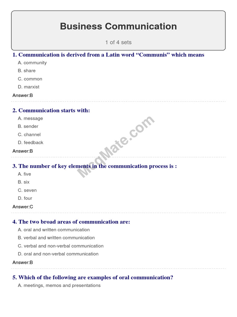 Key Concepts in Business Communication | PDF | Communication | Memorandum