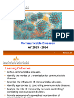 Week 12 - Communicable Diseases Dr. Sylivia