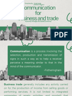 Communication For Business and Trade