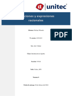 S6-Ejercicios de Tarea 6.1 Ecuaciones y Expresiones Racionales