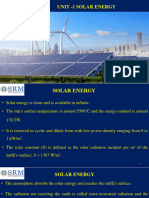 Unit 1 - Solar Energy